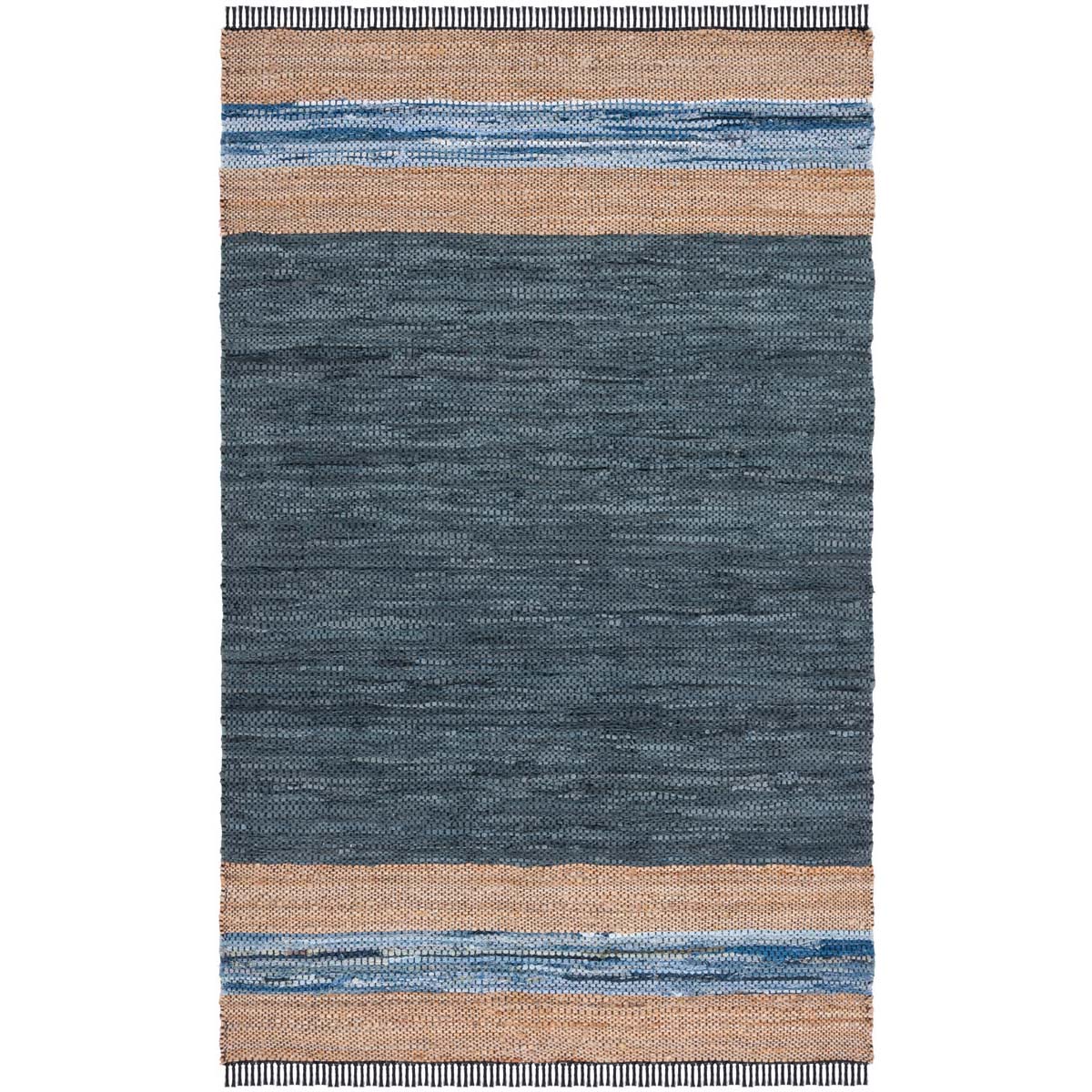 Safavieh Vintage Leather 602 Rug, VTL602 - Blue / Natural