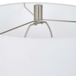 Decor Market Table Lamp Navy & White Ceramic Base