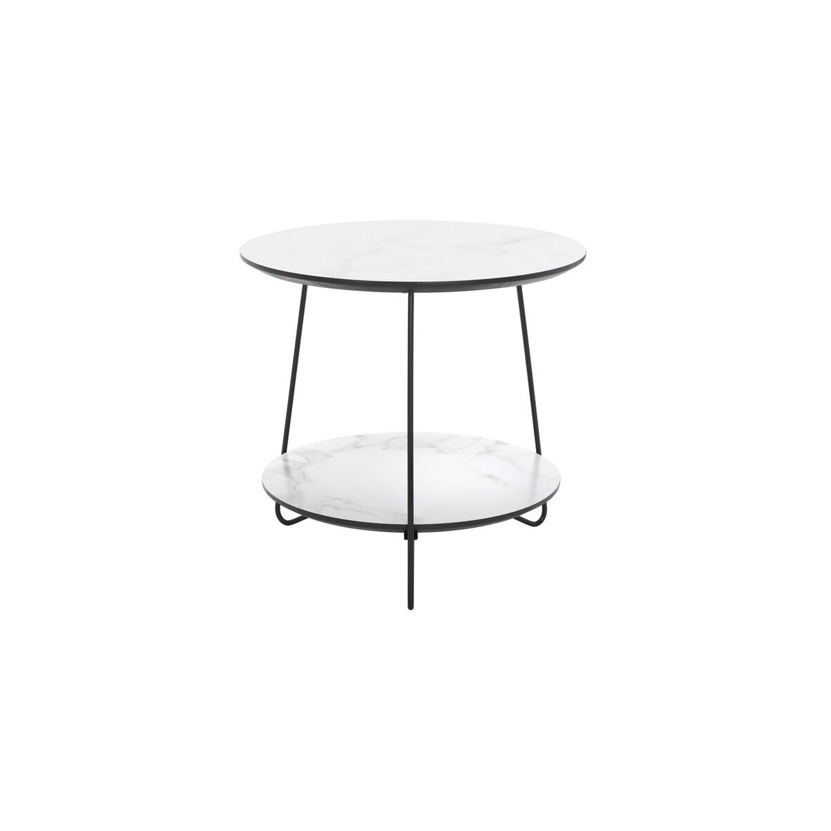 Safavieh Avani Round Side Table , ACC4209 - White/Black