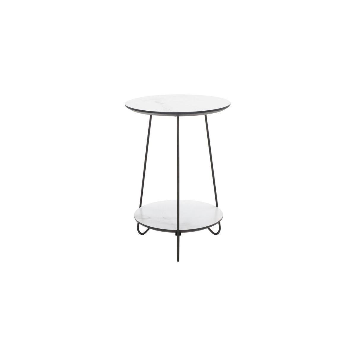 Safavieh Avaline Round Side Table , ACC4210 - White/Black