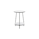 Safavieh Avaline Round Side Table , ACC4210 - White/Black