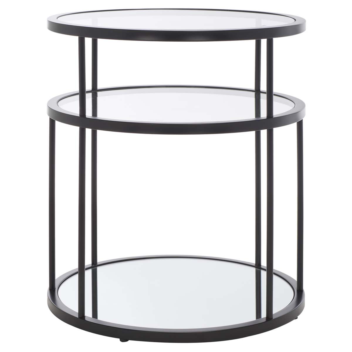 Safavieh Layta 3 Shelf Accent Table , ACC6402 - Matte Black