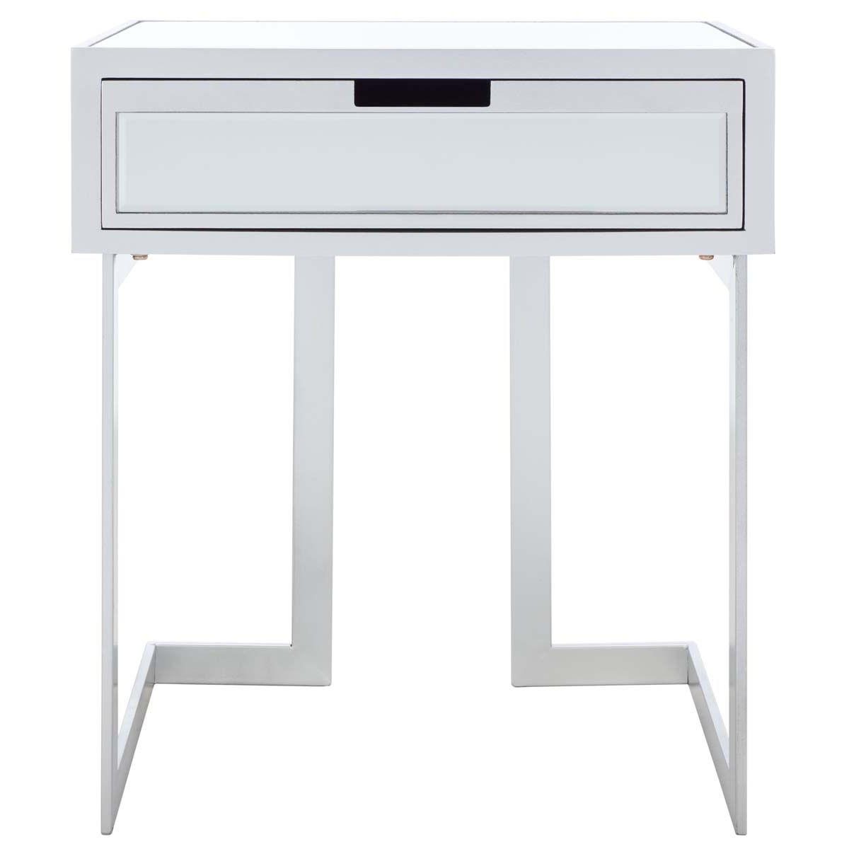 Safavieh Lilo 1 Drawer Mirrored Accent Table , ACC9700 - Silver / Mirror