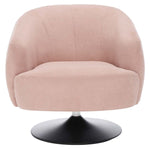 Safavieh Ezro Upholstered Accent Chair , ACH5105 - Blush / Black