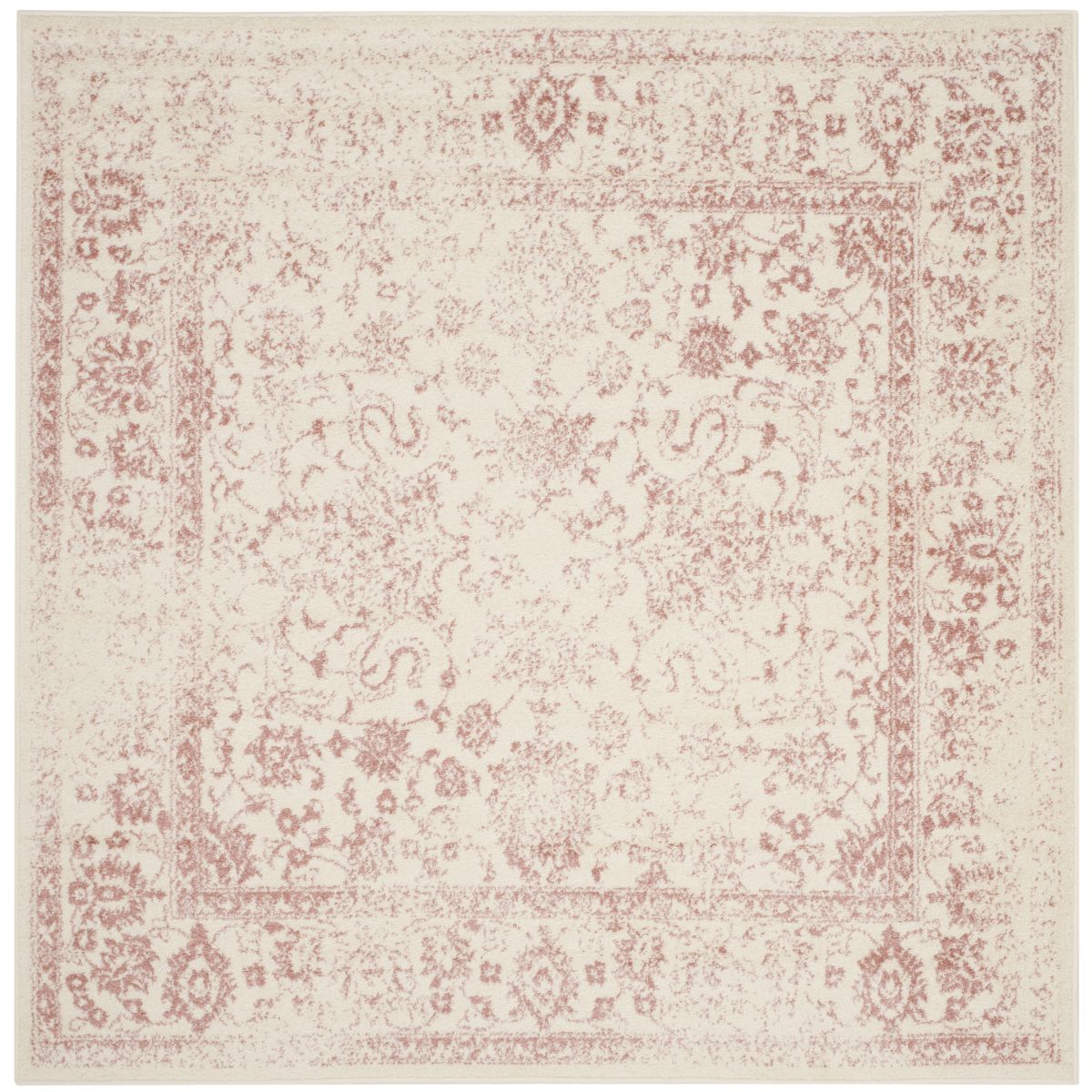 Safavieh Adirondack 109 Rug, White, ADR109 - Ivory / Rose