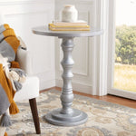 Safavieh Greta Round Top Accent Table , AMH6603 - Warm Grey