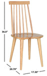 Safavieh Burris 17''H Spindle Side Chair (Set of 2), AMH8511 - Natural