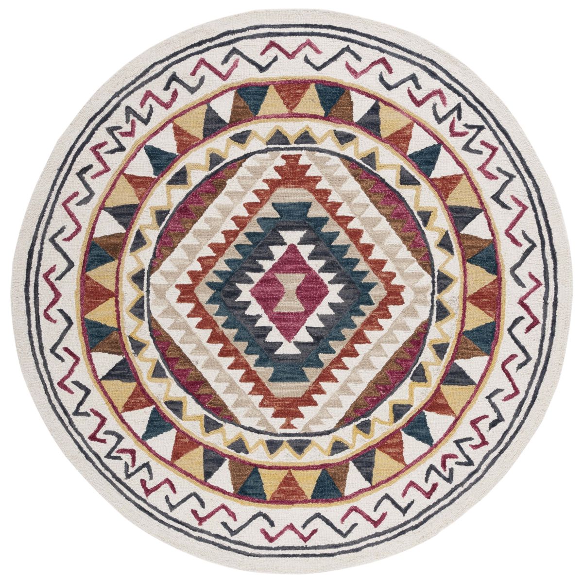 Safavieh Aspen 806 Rug, APN806 - Rust / Ivory