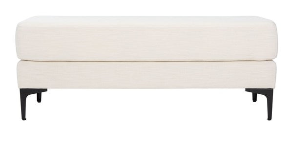 Safavieh Elise Rectangular Bench , BCH6302 - Cream / Black