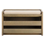 Safavieh Percy Storage Bench , BCH6400 - Rustic Oak/Beige Linen