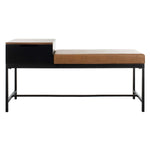 Safavieh Maruka Bench With Storage , BCH6401 - Brown/Brown Pu