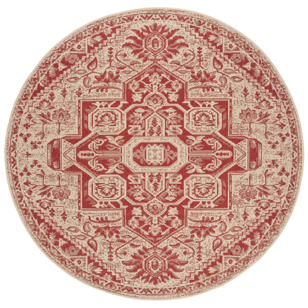 Safavieh Beach House 138 Rug, BHS138 - Red / Creme