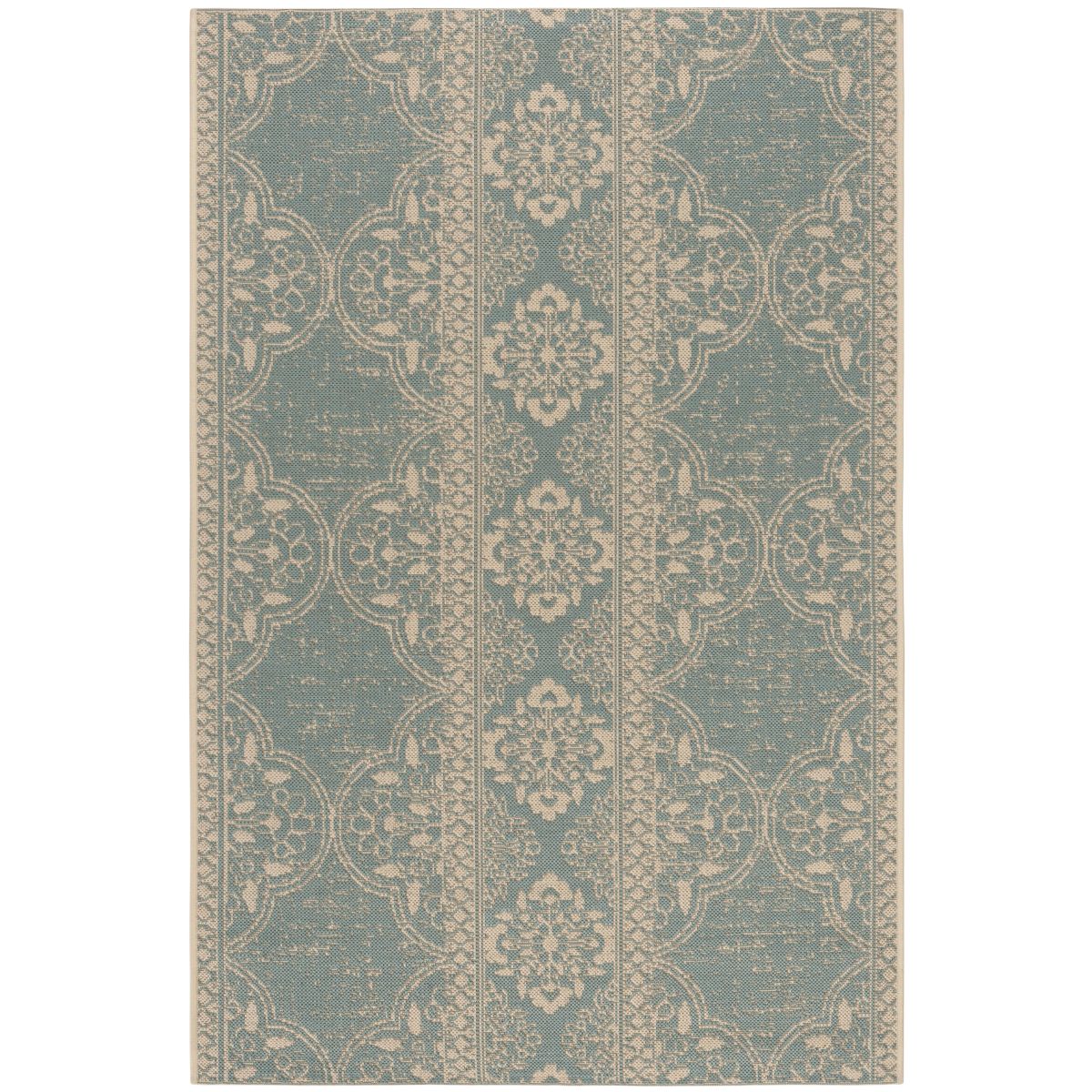 Safavieh Beach House 174 Rug, BHS174 - Cream / Aqua