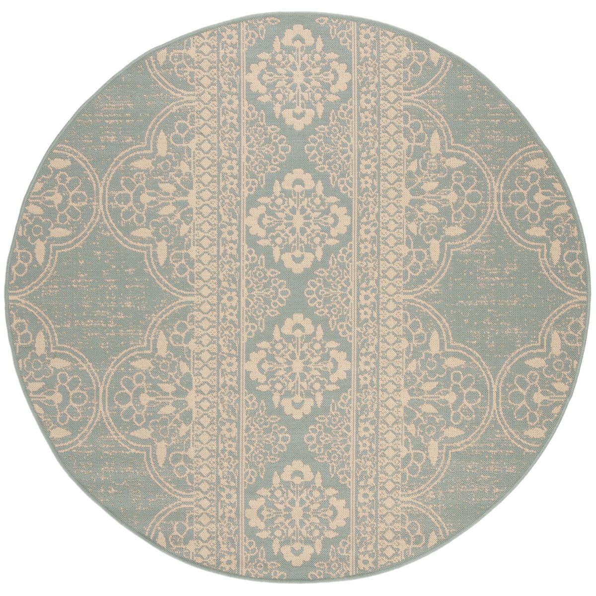 Safavieh Beach House 174 Rug, BHS174 - Cream / Aqua