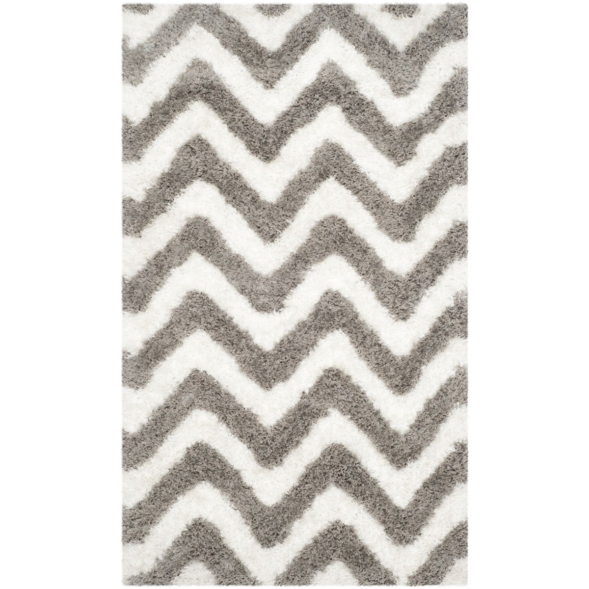 Safavieh Barcelona Shag 320 Rug, BSG320 - Ivory / Silver