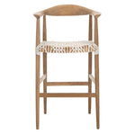 Safavieh Bandelier Barstool , BST1005 - Natural/White Leather