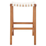 Safavieh Abreu Rectangle Barstool , BST1012 - White/Natural