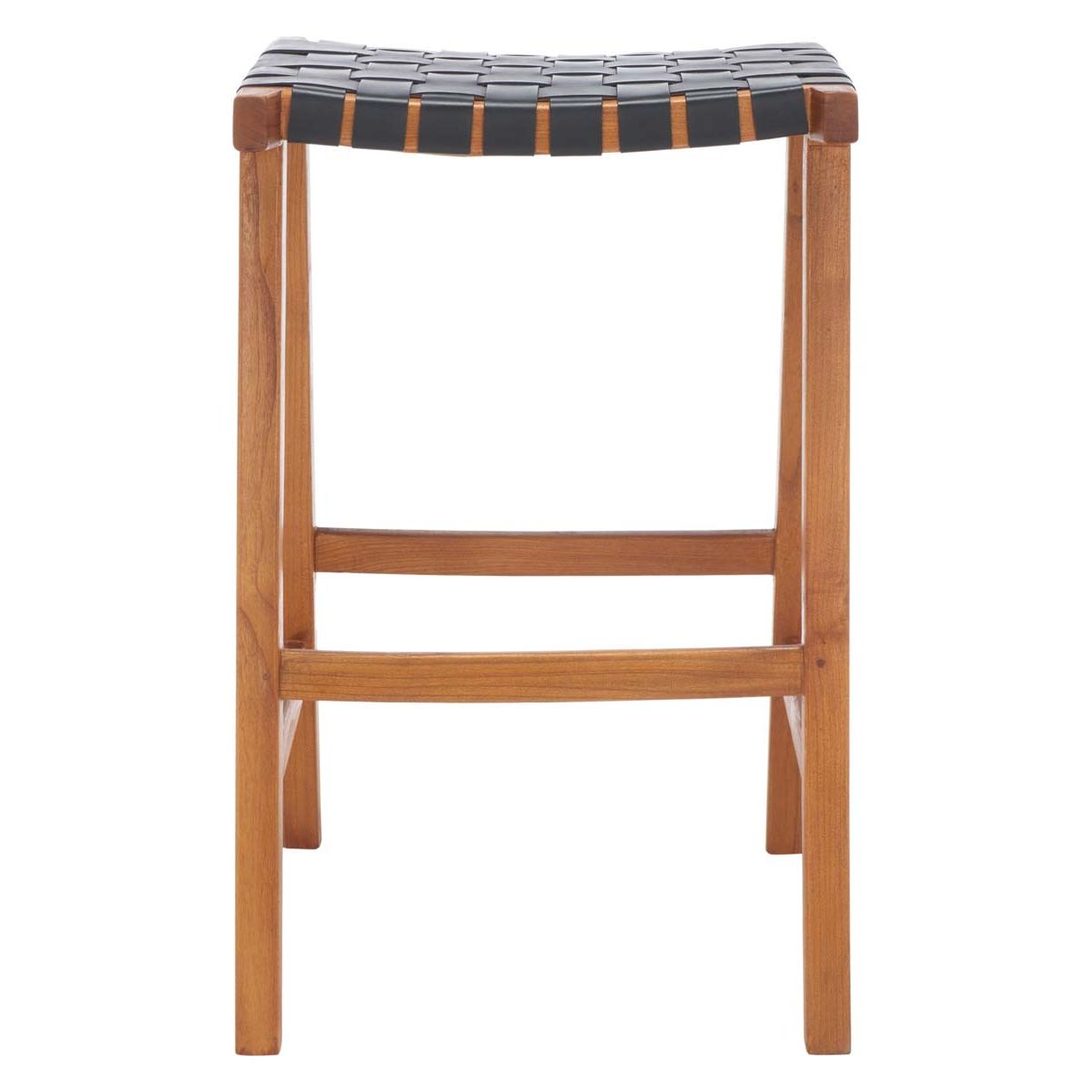 Safavieh Abreu Rectangle Barstool , BST1012 - Black / Natural