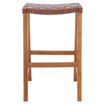 Safavieh Abreu Rectangle Barstool , BST1012 - Cognac / Natural