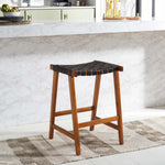 Safavieh Abreu Rectangle Counter Stool , BST1013 - Black/Natural