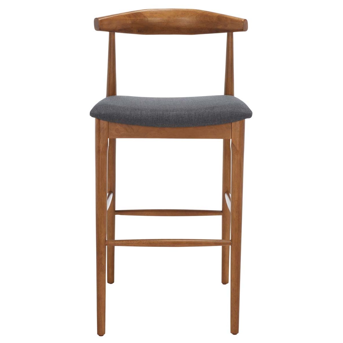 Safavieh Lionel Retro Bar Stool , BST1503 - Walnut/Dark Grey