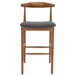 Safavieh Lionel Retro Bar Stool , BST1503 - Walnut/Dark Grey