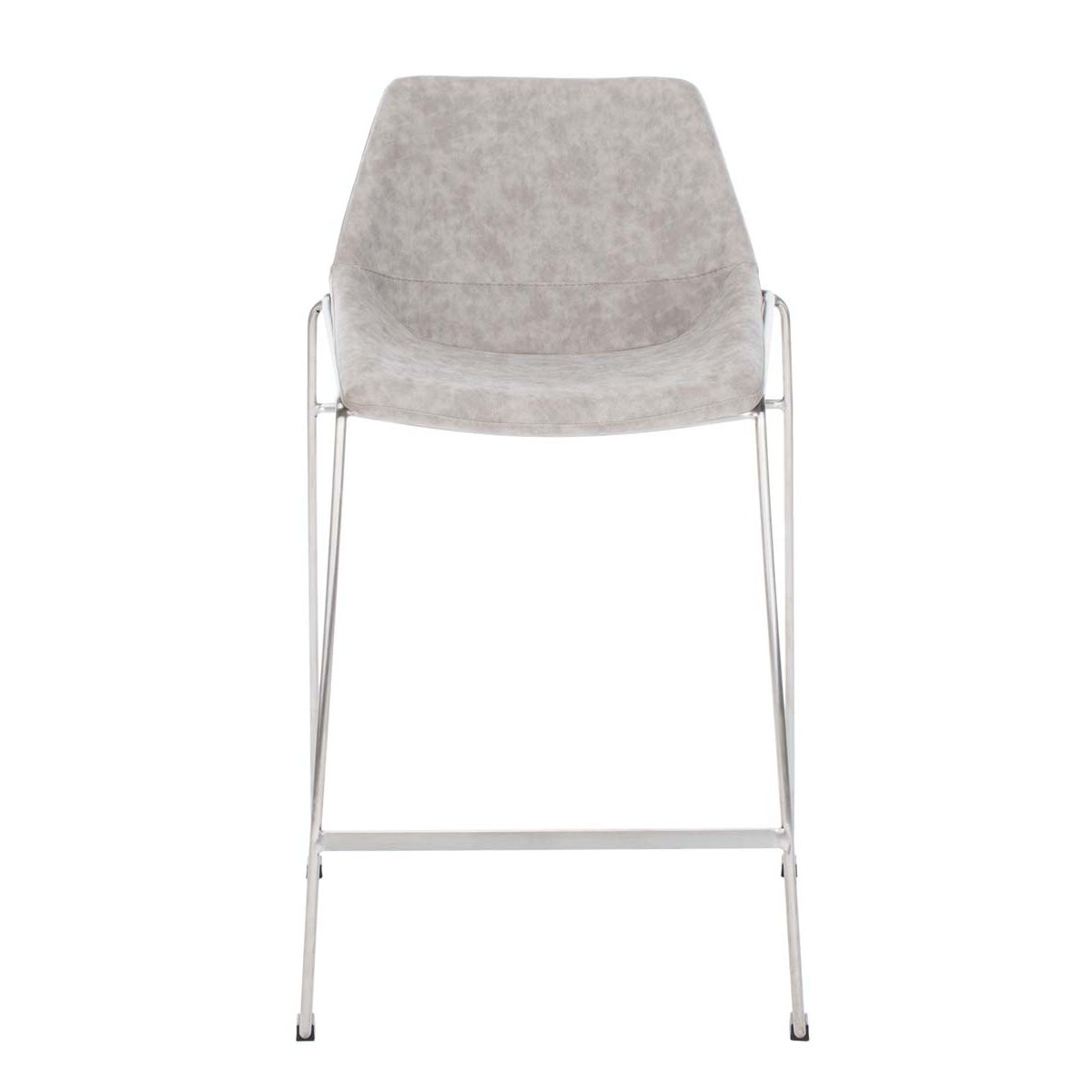 Safavieh Alexis Mid Century Counter Stool , BST3000 - Stone Grey /Silver