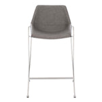 Safavieh Alexis Mid Century Counter Stool , BST3000 - Ash Pu/Silver