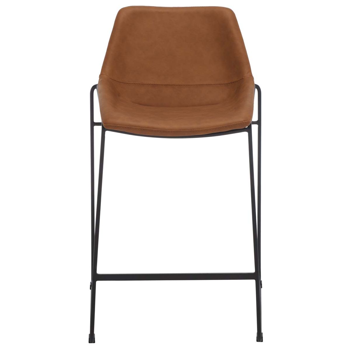 Safavieh Alexis Mid Century Counter Stool , BST3000 - Cognac/Black Legs