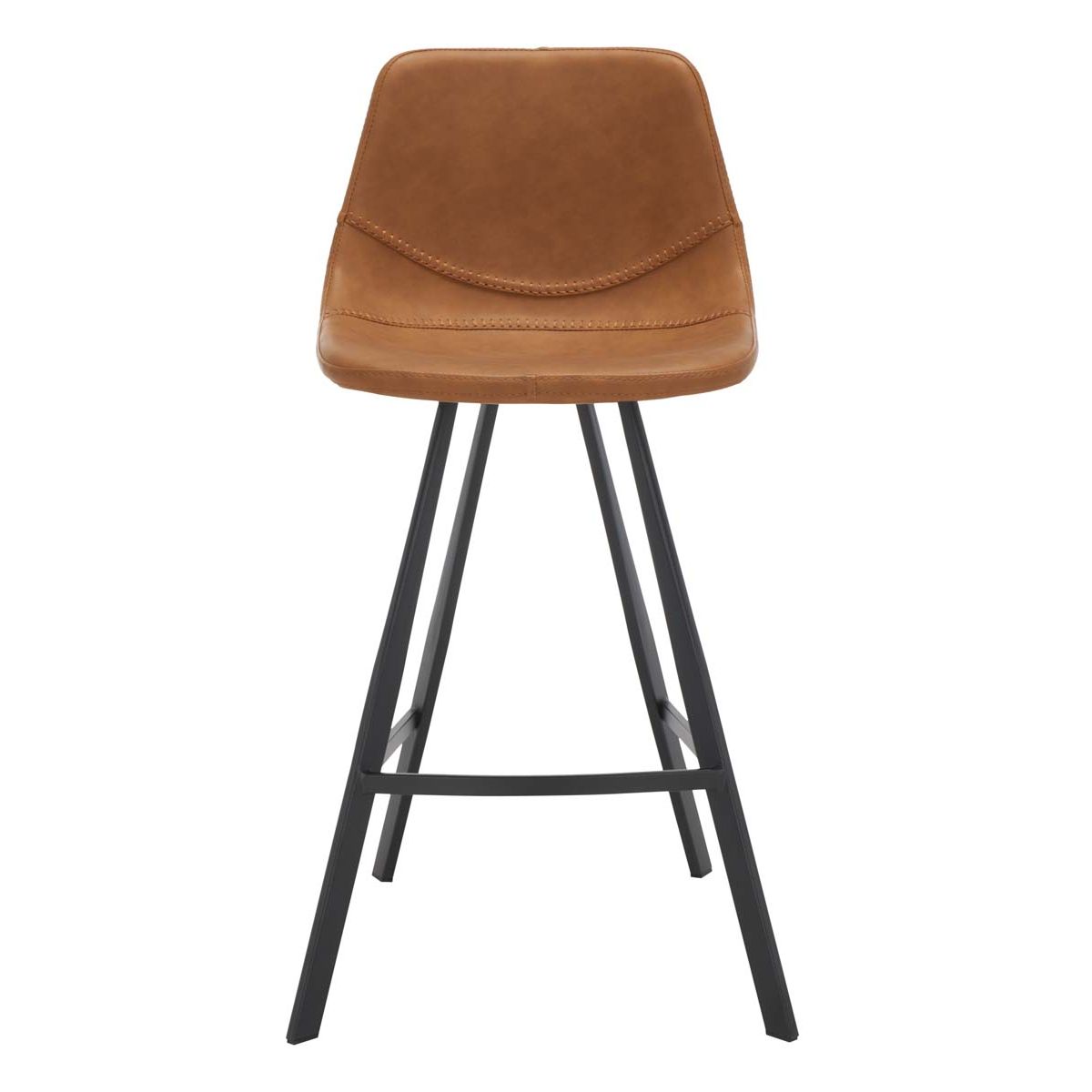 Safavieh Ryanne Counter Stool , BST3017 - Cognac / Black