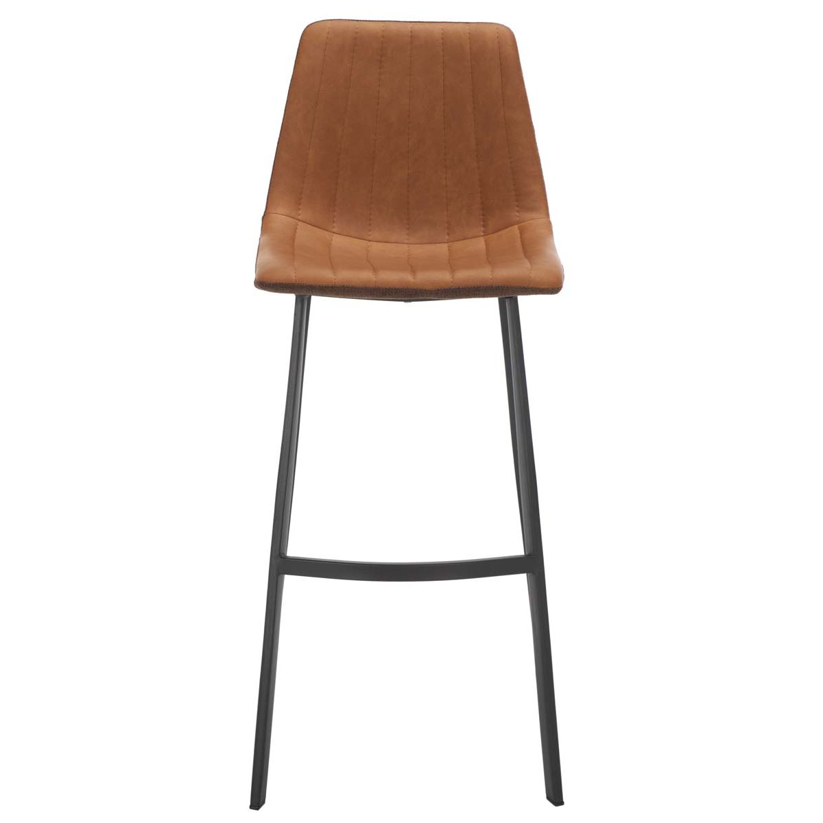 Safavieh Rhyatte Bar Stool , BST3018 - Cognac/Black