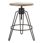 Safavieh Kai Adjustable Swivel Counter Stool , BST3700 - Natural Honey/Black