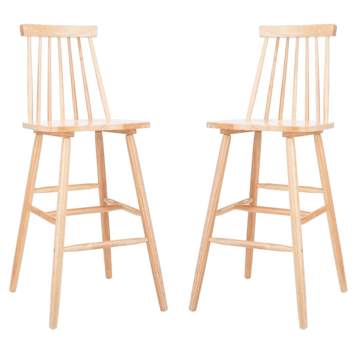 Safavieh Beaufort Bar Stool, BST8500 - Natural (Set of 2)