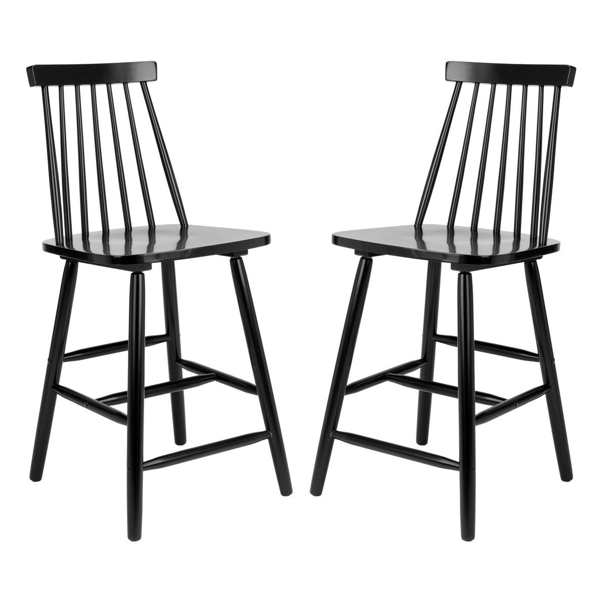 Safavieh Beaufort Counter Stool , BST8501 - Black (Set of 2)