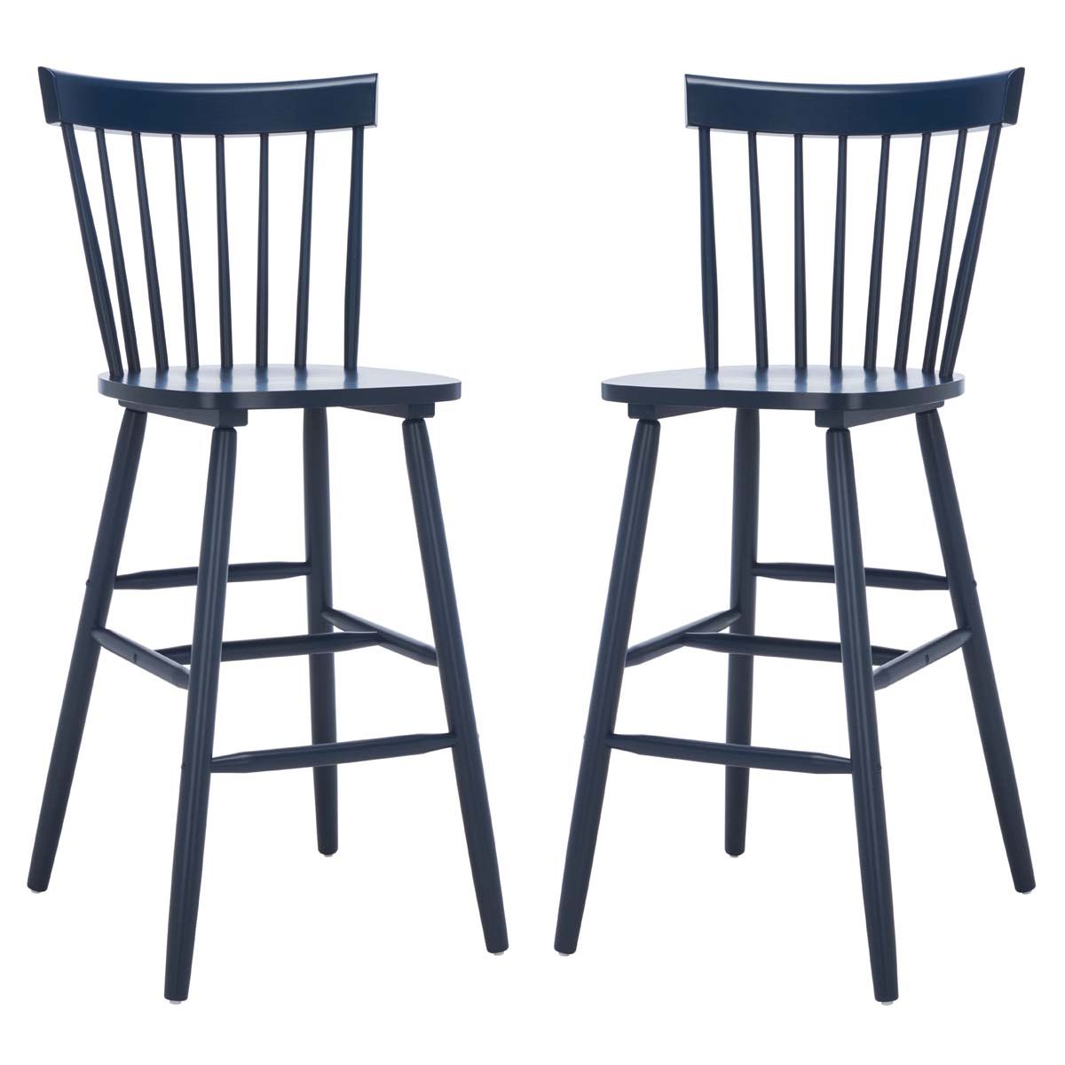 Safavieh Providence Bar Stool , BST8504 - Navy (Set of 2)