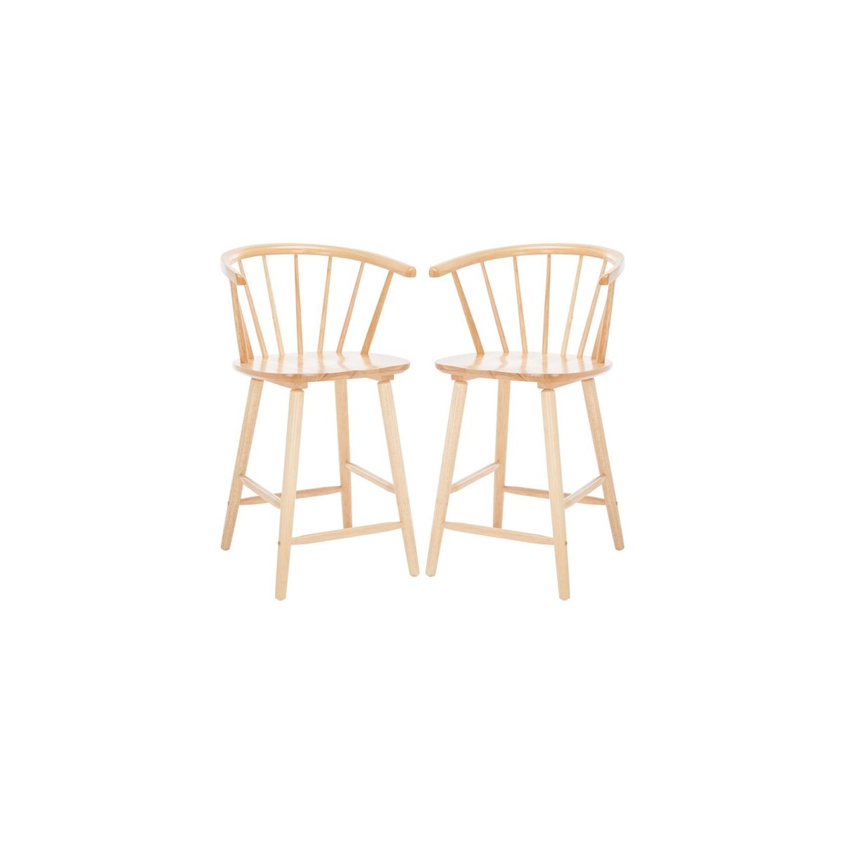 Safavieh Blanchard Counter Stool (Set of 2), BST8506 - Natural