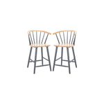 Safavieh Blanchard Counter Stool (Set of 2), BST8506 - Natural /Grey