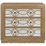 Safavieh Catalina 3 Drawer Chest , CHS6400 - Rustic Oak/Mirror