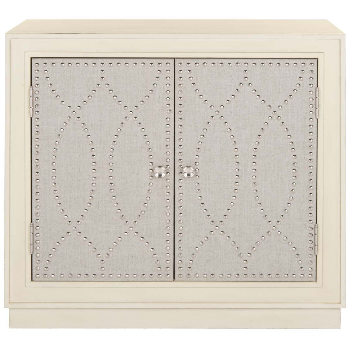 Safavieh Yuna 2 Door Chest , CHS6407 - Antique Beige/Light Grey Linen