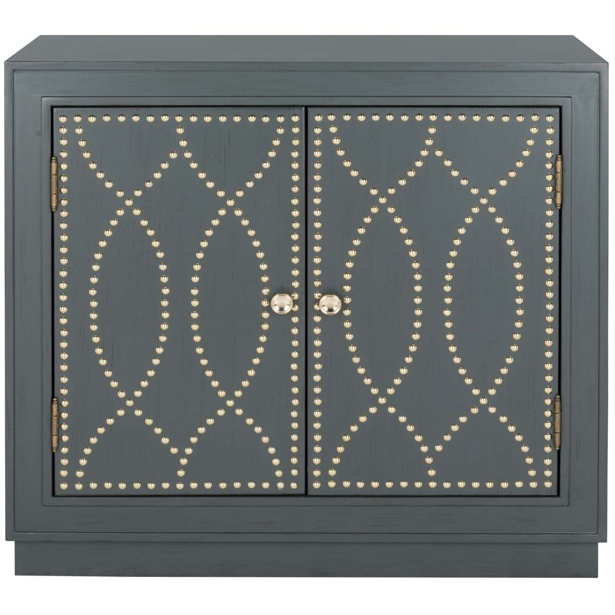 Safavieh Yuna 2 Door Chest , CHS6407 - Steel Teal/Gold