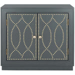 Safavieh Yuna 2 Door Chest , CHS6407 - Steel Teal/Gold