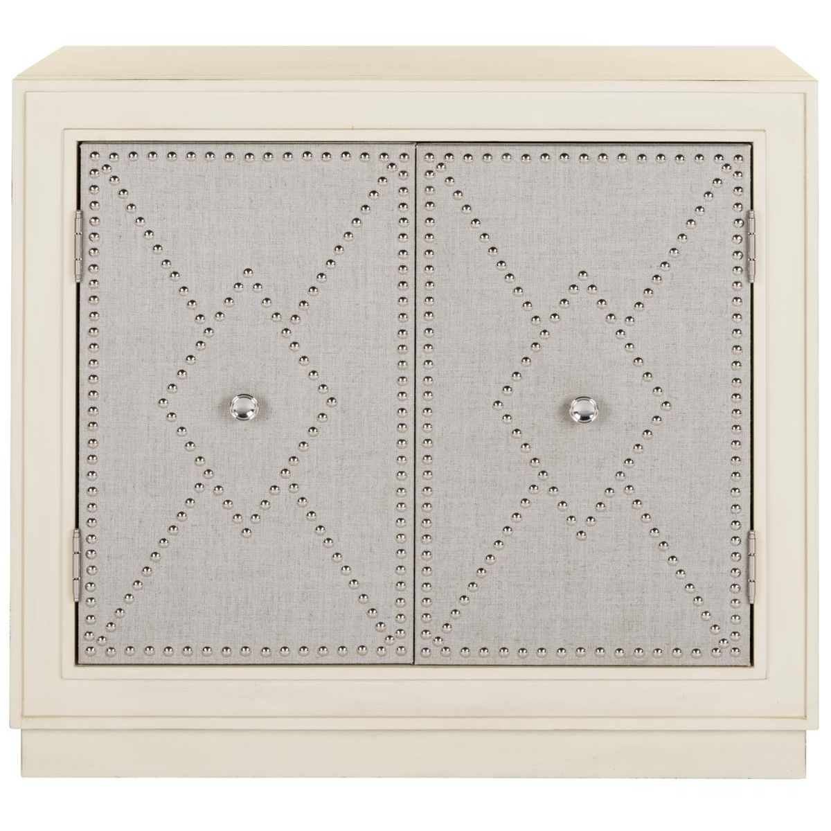 Safavieh Erin 2 Door Chest , CHS6408 - Antique Beige/Light Grey Linen