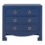 Safavieh Dion 3 Drawer Chest , CHS6411 - Lapis Blue/Gold