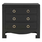 Safavieh Dion 3 Drawer Chest , CHS6411 - Black/Gold