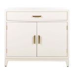 Safavieh Nigel 2 Door 1 Drawer Chest , CHS6600 - White/Brass