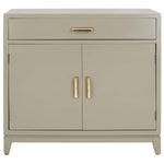 Safavieh Nigel 2 Door 1 Drawer Chest , CHS6600 - Grey / Brass