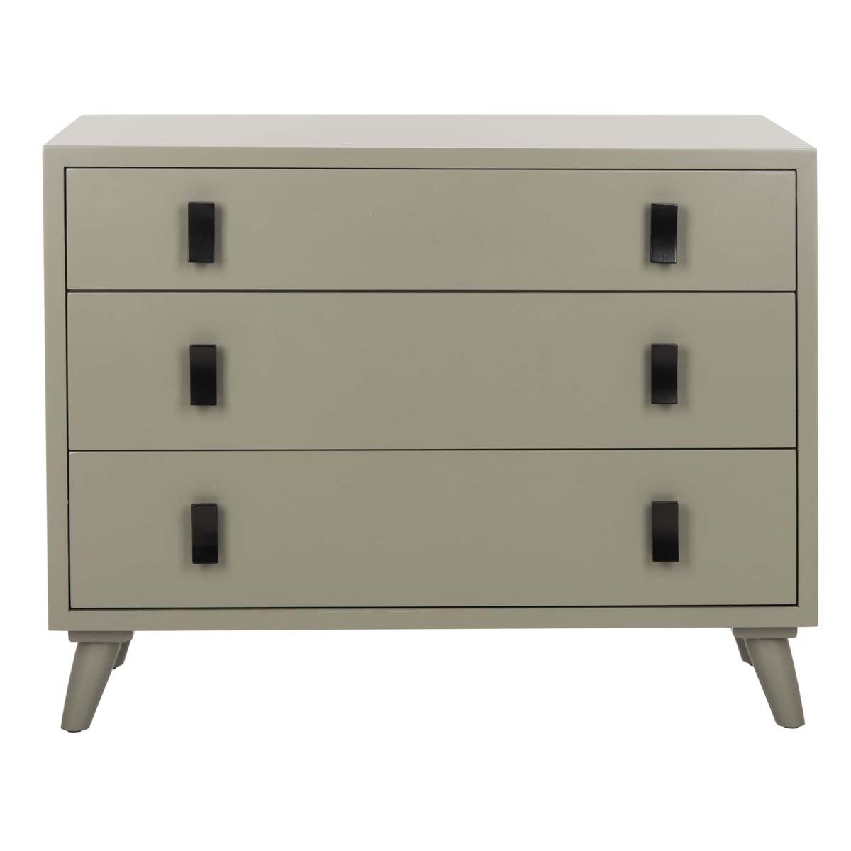 Safavieh Blaize 3 Drawer Chest , CHS6601 - Dark Grey/Black