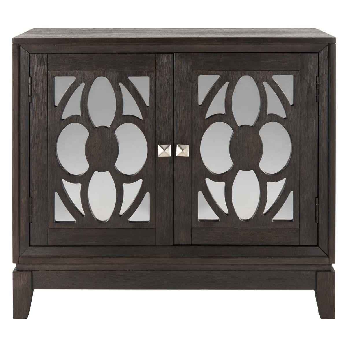 Safavieh Shannon 2 Door Chest , CHS9203 - Dark Espresso/Mirror