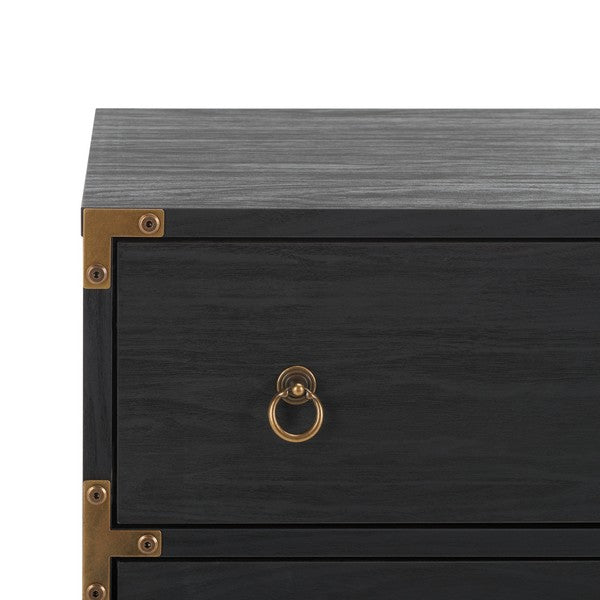 Safavieh Galio 3 Drawer Chest, CHS9600 - Black / Gold