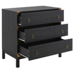 Safavieh Galio 3 Drawer Chest, CHS9600 - Black / Gold